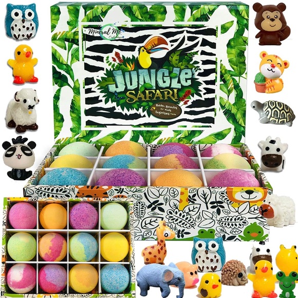 Mineral Me Other - NWT Bath Bombs for Kids with Toys Inside - Set of 12